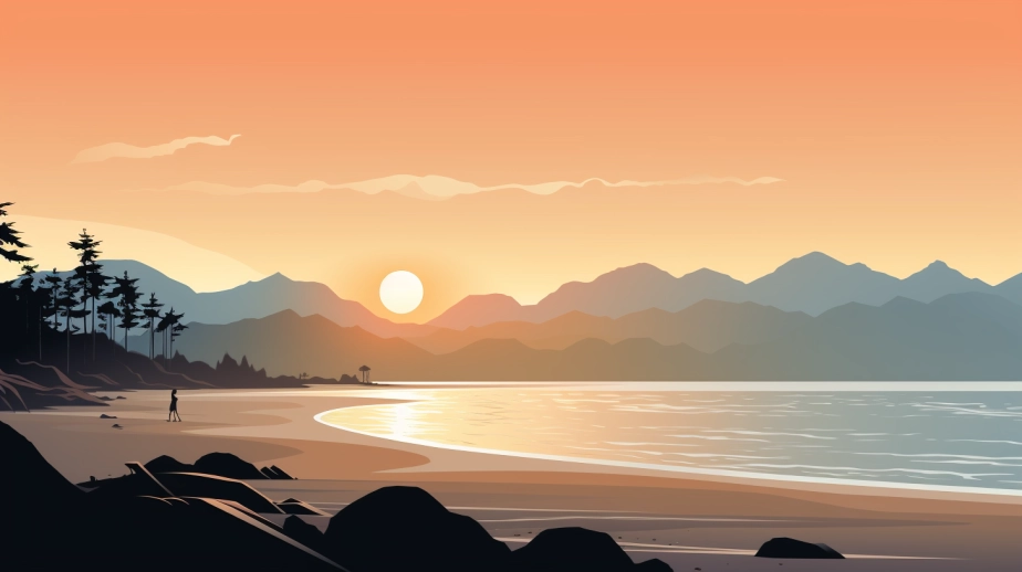 equineexplorer minimal vector background of takaka golden bay. d5408e27 5080 4d58 b0eb 32916ef002fe